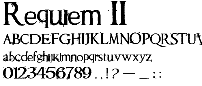 Requiem II font